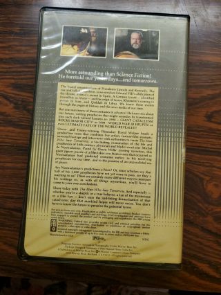 The Man Who Saw Tomorrow Vhs Rare Classic Orson Welles WB Clamshell Future Sci F 2