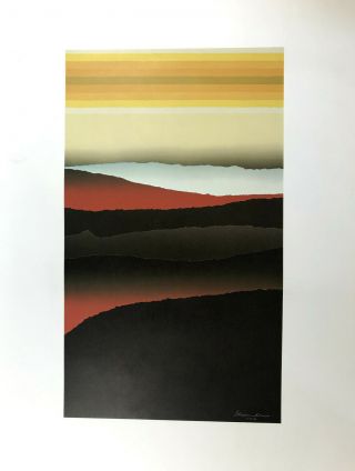Vintage Arthur Secunda " A Clear Space " 1982 Limited Edition Print