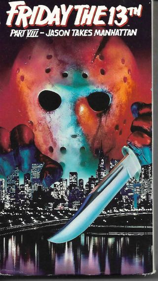 Friday The 13th Part Viii - Jason Takes Manhattan Vhs Rare