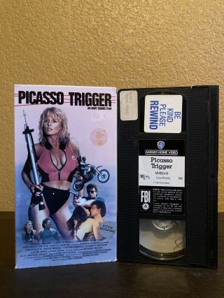 Picasso Trigger Vhs Rare Cult Horror 80s Hard Ticket To Hawaii