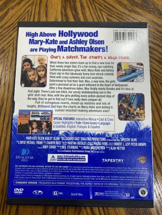 Billboard Dad (DVD,  2002) USA Release VERY RARE OOP Olsen Twins Mary Kate Ashley 2