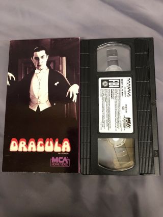 Dracula Vhs 1931 Version 1985 Mca Videocassette Rare Bela Lugosi