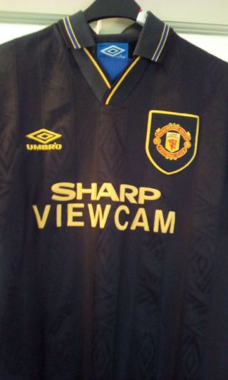 Rare Vintage Manchester United Away Shirt Season 1993/95 Size M