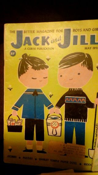 6 Vintage 1959 Jack and Jill Magazines / Issues - Halloween Christmas 2
