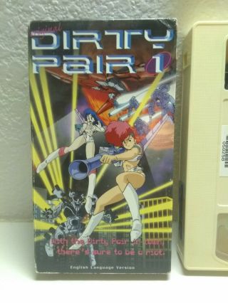 Dirty Pair 1 Rare Anime Vhs Anime English