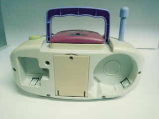 Vintage 90s Barbie Boombox With 1 Tape Plays Barbie Radio,  Tapes,  and CDs 3