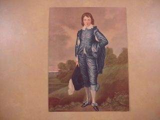 Vintage Print: The Blue Boy By Thomas Gainsborough