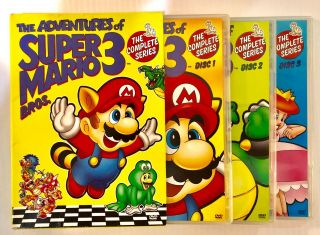 Adventures Of Mario Bros 3 - The Complete Series (dvd 3 - Disc Set) Rare Oop