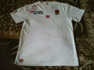 Rare Rugby Shirt - England Home World Cup 2015 Size L