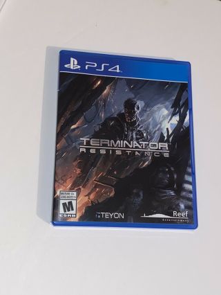 Terminator: Resistance (sony Playstation 4) Ps4 Rare Us Version Complete Insert
