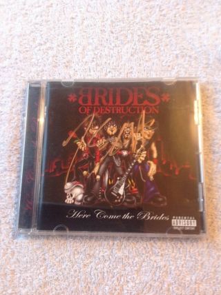 Brides Of Destruction,  Motley Crue,  Rare,  Signed By Nikki Sixx,  Cd Rare