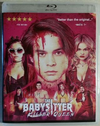 The Babysitter 2 Killer Queen Blu - Ray No Dvd Rare Samara Weaving Netflix