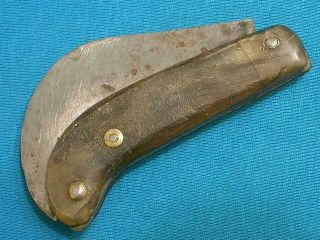 Antique Horn Hookbill Hawkbill Pruner Knife Vintage Old Knives Navaja Spanish Vg