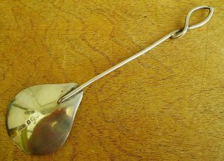 Antique Arts& Crafts Nouveau Sterling HM Silver Jam Sugar Spoon WG KEIGHT 1908 2