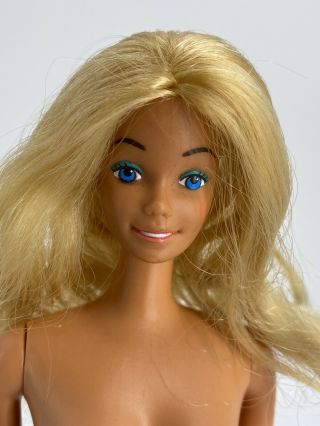 Vintage Barbie Doll Mattel 1966 Blonde Hair Blue Eyes Hong Kong