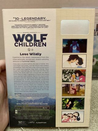 Wolf Children (DVD,  2013,  2 - Disc Set) w/ Slipcover Mamoru Hosoda Funimation Rare 3