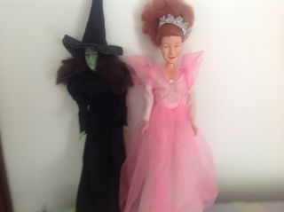 Vintage Wicked Witch Doll Wizard Of Oz & Glenda Witch Doll,  1985 Multi Toys Corp