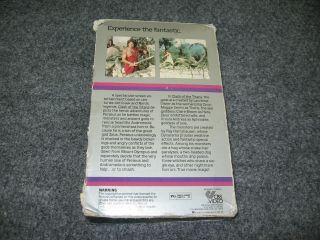 CLASH OF THE TITANS VHS 1981 BIG BOX,  Harry Hamlin,  Judi Bowker,  RARE 3