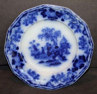 Antique Blue Willow Plate Scinde