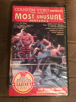 Coliseum Video Vhs Wwf’s Most Unusual Matches Rare Wwe Wf005
