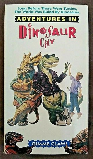 Adventures In Dinosaur City Vhs 1991 Rare Oop Not On Dvd