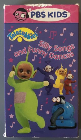 Teletubbies - Silly Songs and Funny Dances (VHS,  2002,  Slip Sleeve) HTF Rare PBS 2