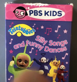 Teletubbies - Silly Songs and Funny Dances (VHS,  2002,  Slip Sleeve) HTF Rare PBS 3