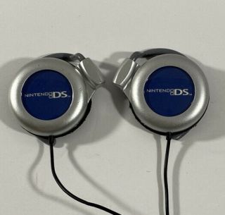 Nintendo Ds Headphones Oem Hanging Ear Clip Accessory Rare Blue