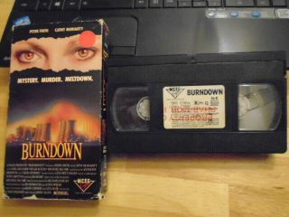 Rare Oop Burndown Vhs Film 1989 Mystery Sci Fi Peter Firth Cathy Moriarty Action