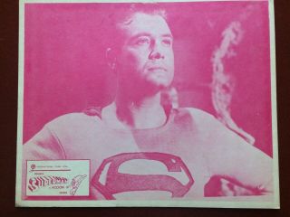 " Superman And The Mole Men " George Reeves.  Rare Lobby Card.  Near 1951