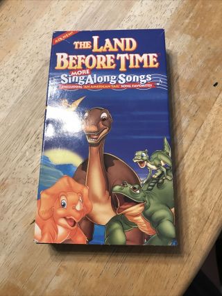 Land Before Time More Sing - Along Songs Vhs Video Tape 1999 An American Tail Rare
