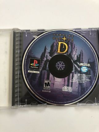 Vampire Hunter D (sony Playstation 1,  2000) Ps1,  Rare,  Disc Only