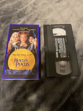 Hocus Pocus Kids Disney Movie Comedy Bette Midler Witches Halloween Vhs Oop Rare