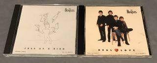 The Beatles As A Bird & Real Love Cd Singles John Lennon Rare Collectible