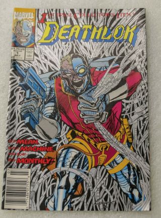 Deathlok 1st Issue Collectors Item,  News Stand Edition Rare Silver Ink