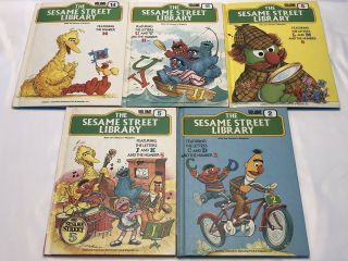 Vintage The Sesame Street Library 2,  5,  6,  11,  14 70 