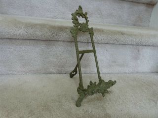 Antique Victorian Metal Victorian Display Easel Book Stand 12 "