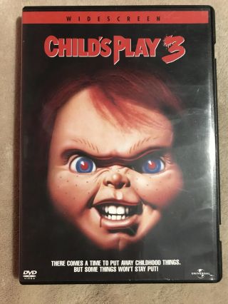 Child’s Play 3 Dvd Horror Out Of Print Rare Disc Plays Great Chucky