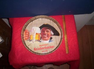 Vintage Ruppert Knickerbocker Beer Metal Serving Tray Rare