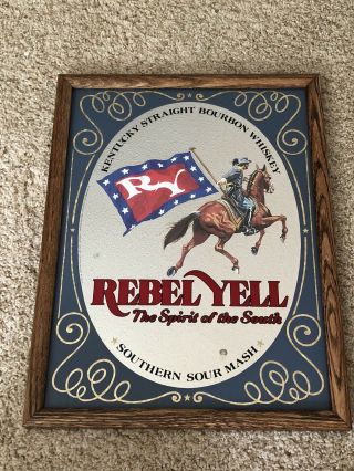 Rare And Vintage Rebel Yell Spirit Of The South Kentucky Whiskey Mirror