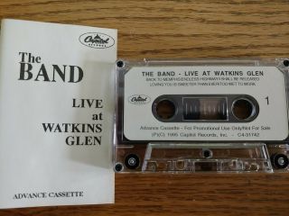 Rare Promo The Band Cassette Tape Live At Watkins Glen Levon Helm Cripple Creek