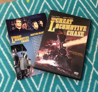 The Great Locomotive Chase (dvd,  Anchor Bay) Cult Classic Western W/insert Rare•