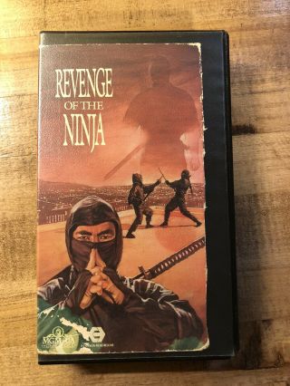 Rare Oop Revenge Of The Ninja Clamshell Vhs Video Tape Cannon Mgm Martial Arts