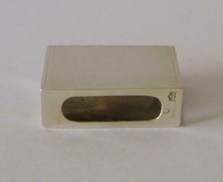 A Vintage Sterling Silver Small Matchbox Holder Birmingham 1934 Mappin & Webb