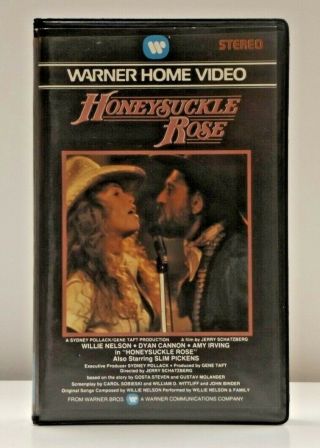 Honeysuckle Rose Rare Uk Pal Rental Vhs Warner Home Video 1980 Willie Nelson