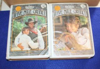 Rare Walt Disney Home Video Five Mile Creek Vol.  5,  & 6 Beta Tape White Clam
