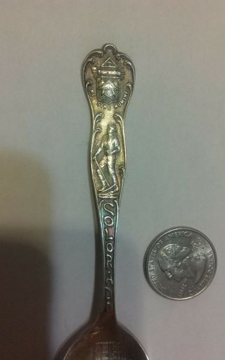 Antique/Vintage 925 Sterling Souvenir Spoon Denver CO State Capital 15 grams 2