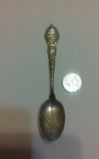Antique/vintage 925 Sterling Souvenir Spoon Indy Id Soldiers & Sailors 20 Grams