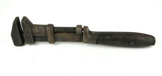 Antique Whitman Barnes W&b Railroad Adjustable Monkey Wrench Hammer 15 " Long