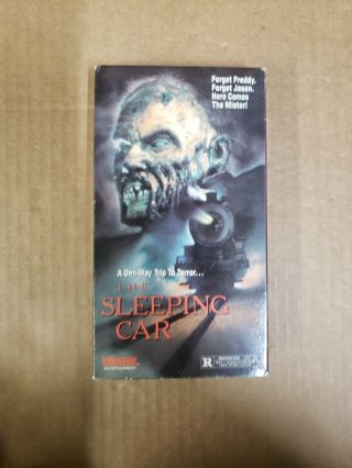 1990 The Sleeping Car Vhs Jeff Conaway Judie Aronson Horror Nudity Rare